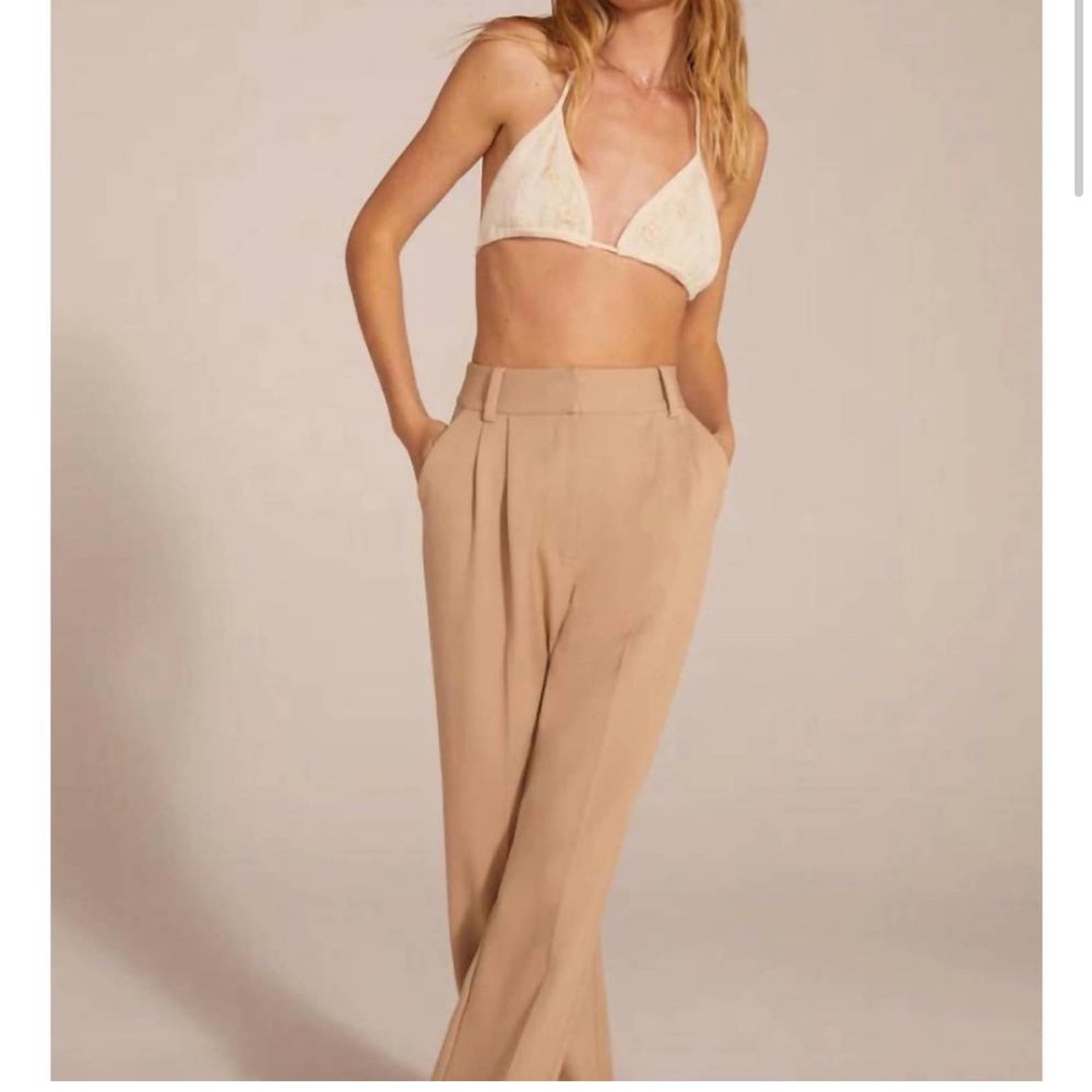 Favorite Daughter The Lana Bra‎ in Cream XS Wool Cashmere Floral